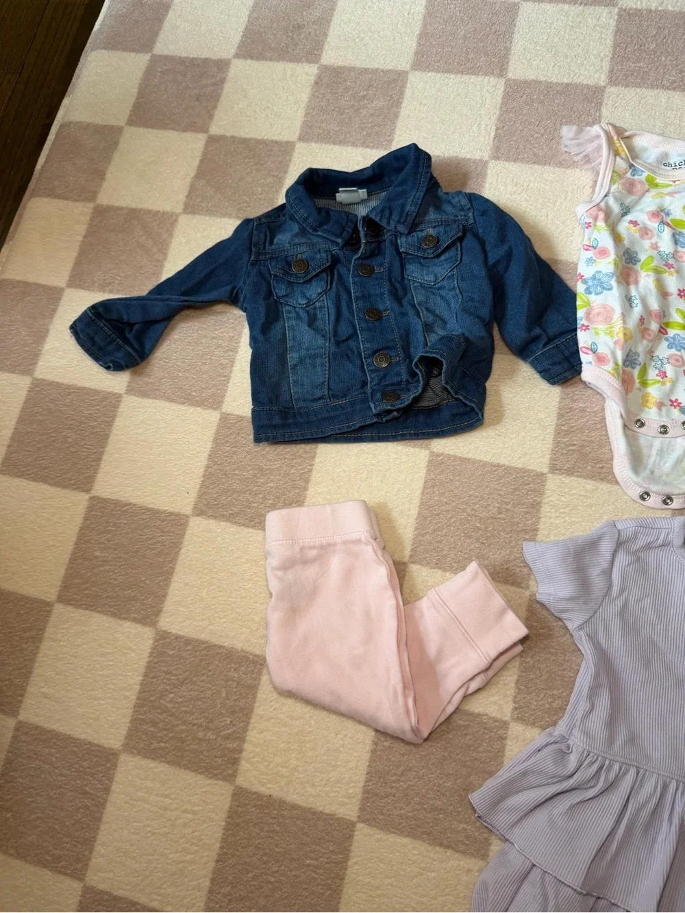 3–6M Girls Clothing Bundle – 6 Pieces